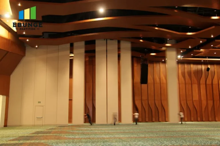 soundproof partition wall top hung track system