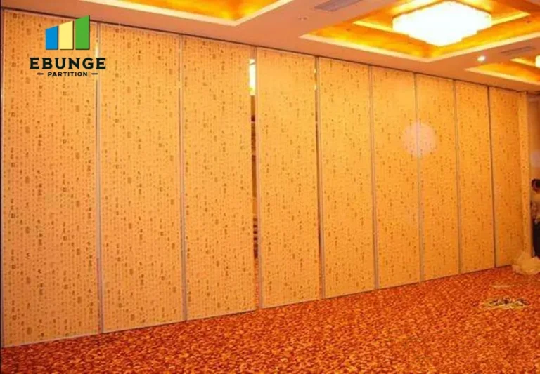 operable wall system acoustic performance panel stacking layout