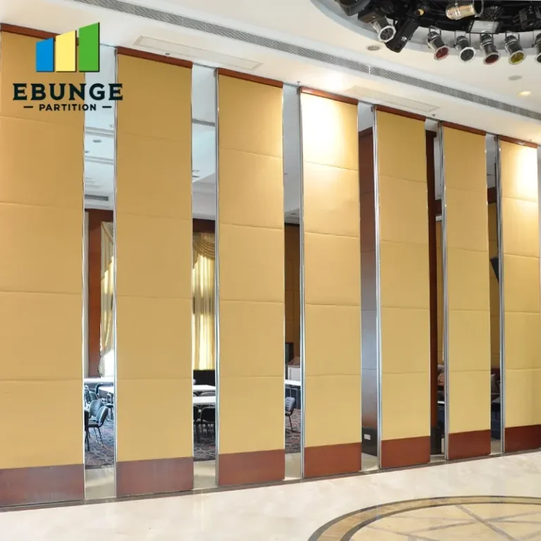 various finishes of operable wall panels for hotels