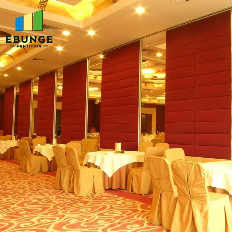sliding partition wall finish options commercial project example