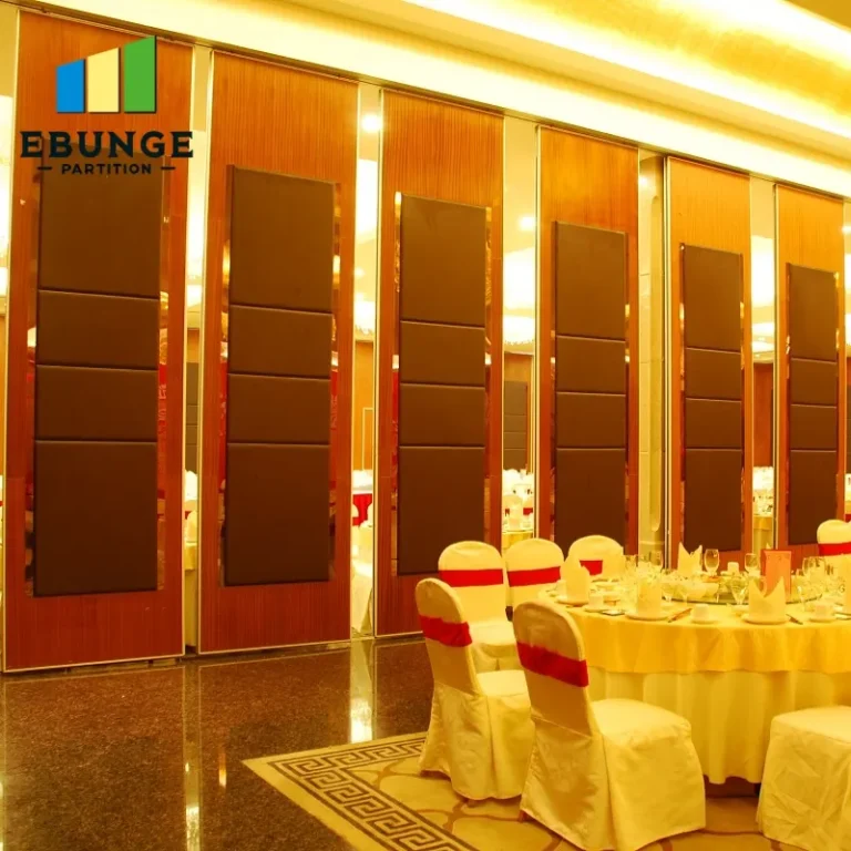 acoustic partition wall track system for conference room project
