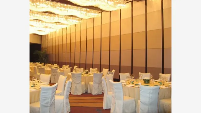 Operable wall dividing a banquet room