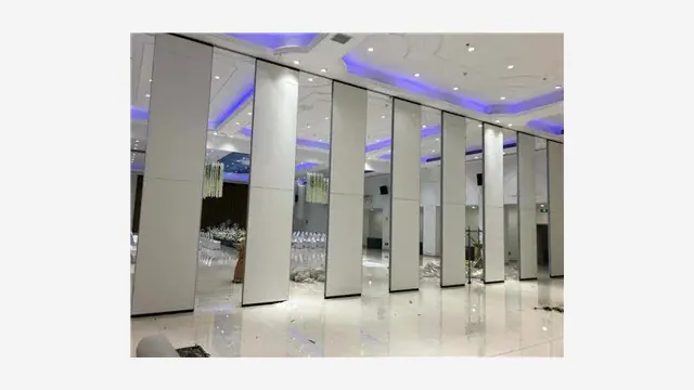 Operable wall panels positioned for a stacking sequence